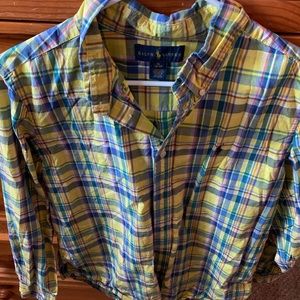 Ralph Lauren Yellow w Stripes Shirt